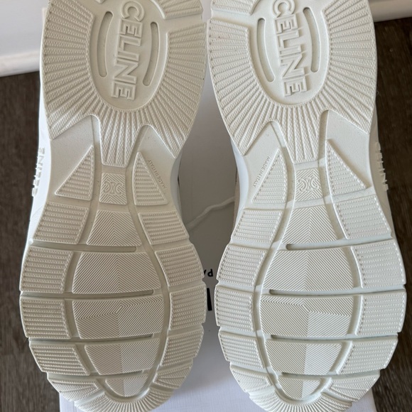 Celine White Mixed Leather Runner sneakers - Picture 7 of 10